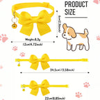 Waffle-Knit Bow Pet Collar