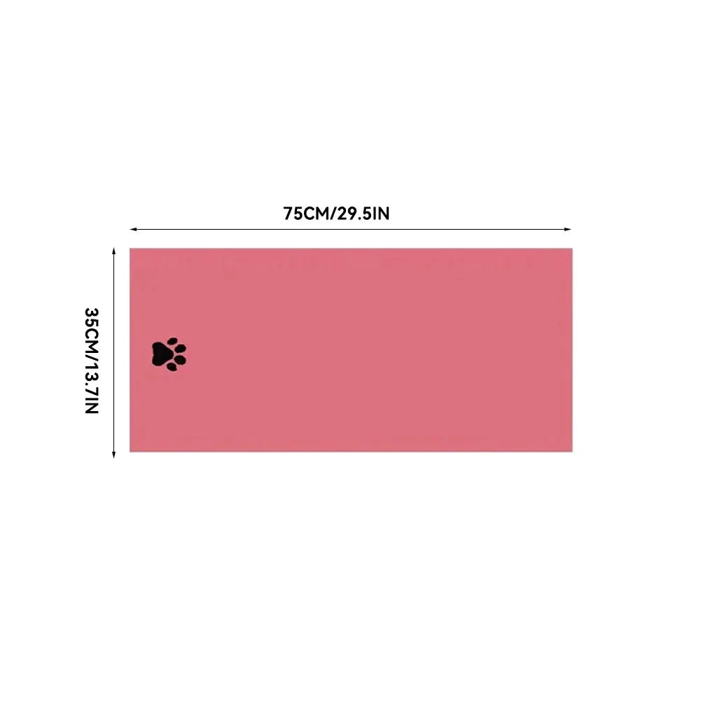 35*75cm/50*100cm Microfiber Pet Bath Towel Embroidered Super Soft Absorbent Cat for Dogs Grooming Supplies