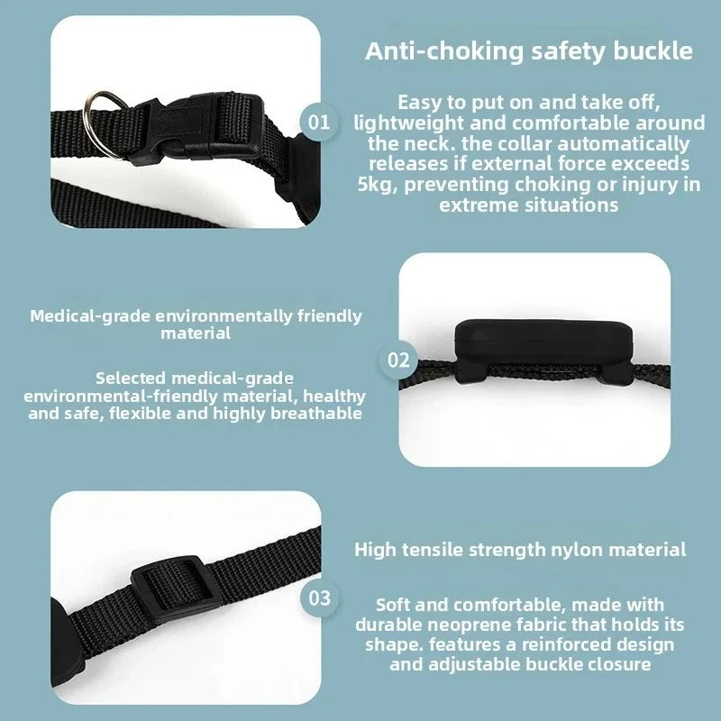 Mini Bluetooth GPS Collar Tracker for Dogs, Cats & Puppies - Anti-Loss Movement Alert Remote Global Locator