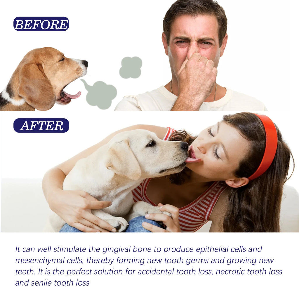 YEGBONG V34 Pet Toothpaste with Fresh Breath Formula Gentle Plaque Control Gum Care for Dogs and Cats Hypoallergenic Oral Care