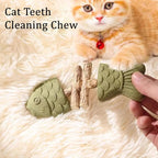 Fishbone Dental Chew Toy for Cats