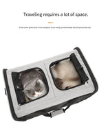 2026 Double-layer Pull-out Pet Bag, Single Shoulder Handheld Backpack, Portable Outdoor Travel Carrier for Cats & Dogs