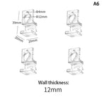 Acrylic Fish Tank Glass Clips (4pcs, 5.5–15mm Wall Thickness, Aquarium Lid Support Clamps)