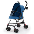 Crossborder Pet Stroller Cat Dog Teddy Lightweight Portable Foldable Outdoor Travel Pet Trolley Trolley for Dog Pet Stoller