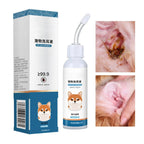120ml Cat Ear Cleaner Solution Powerful Ear Wash Drop Washer Odor Removal Cleaning Solution for Flush Grooming Dogs Cats Puppy