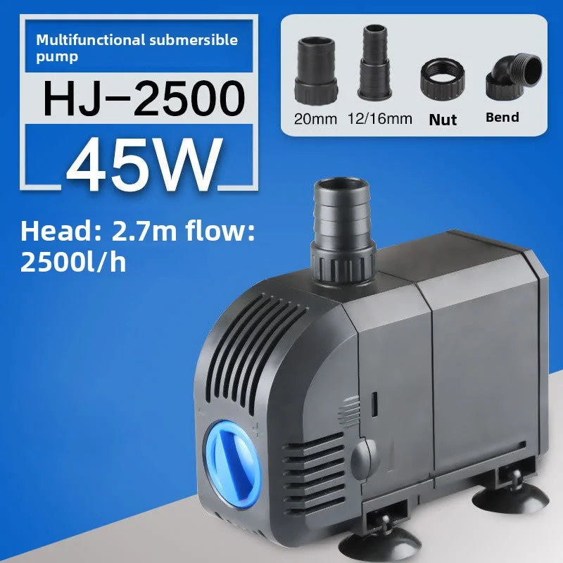 Ultra-Quiet HJ Series Submersible Fountain Pump (500–3000L/H, Multi-Use, Adjustable Flow)