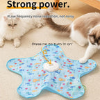 Star-Shaped Automatic 3-Speed Cat Toy — Chew-Proof Teething & Mental Stimulation Trainer