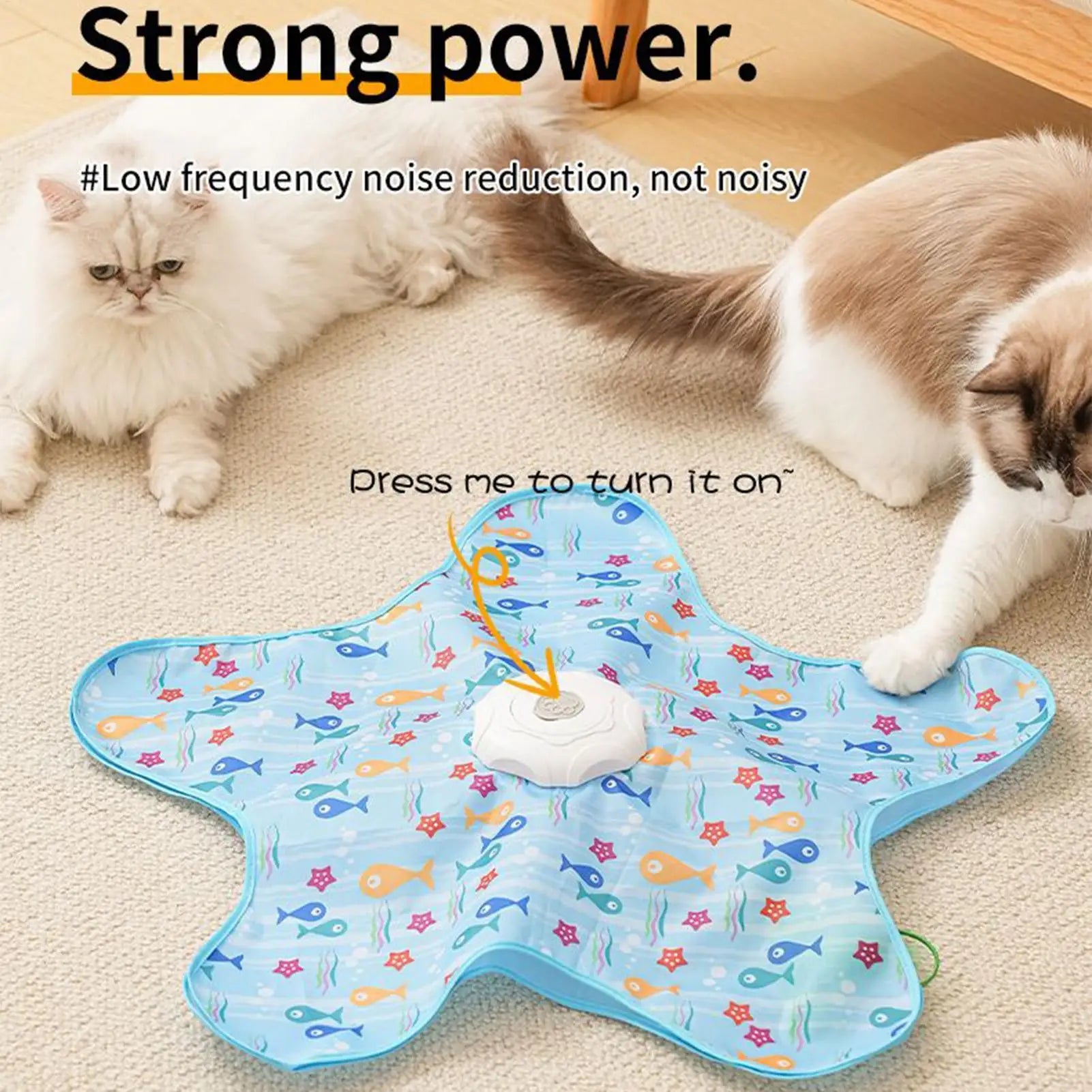 Star-Shaped Automatic 3-Speed Cat Toy — Chew-Proof Teething & Mental Stimulation Trainer
