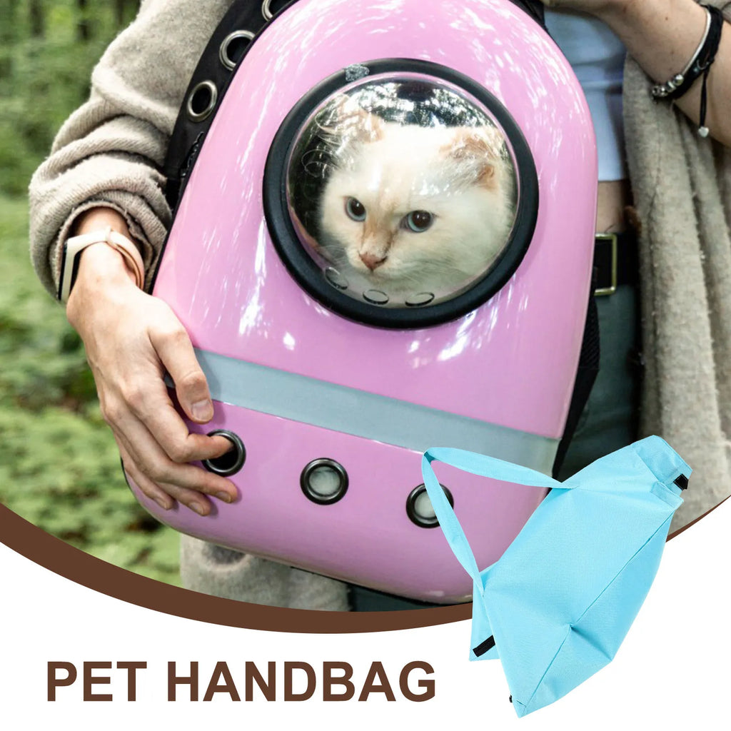 Breathable Portable Pet Handbag Green Oxford Fabric Large Outdoor Travel Carrier Cat Dog Shoulder Bag Pet Handbag