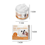 60pcs/set Paper Towels Universal Disposable Non-woven Eye Tear Cleaning Ear Stain Remover Wet Towels Grooming Tools Pet Products