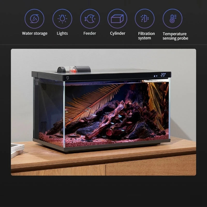 Mijia Smart Fish Tank MYG100 (App Control, Auto Feeding, Filtration, Mijia Ecosystem)