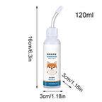 120ml Cat Ear Cleaner Solution Powerful Ear Wash Drop Washer Odor Removal Cleaning Solution for Flush Grooming Dogs Cats Puppy