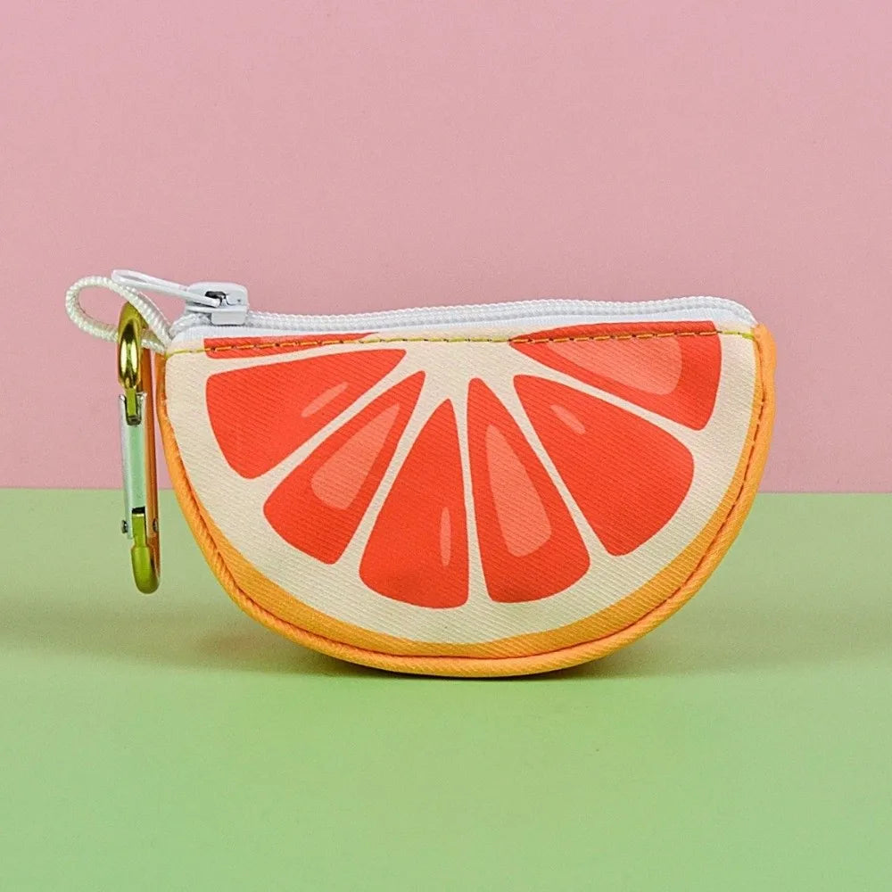 Watermelon Dog Poop Bag Dispenser with Hanging Ring (Portable, Colorful)