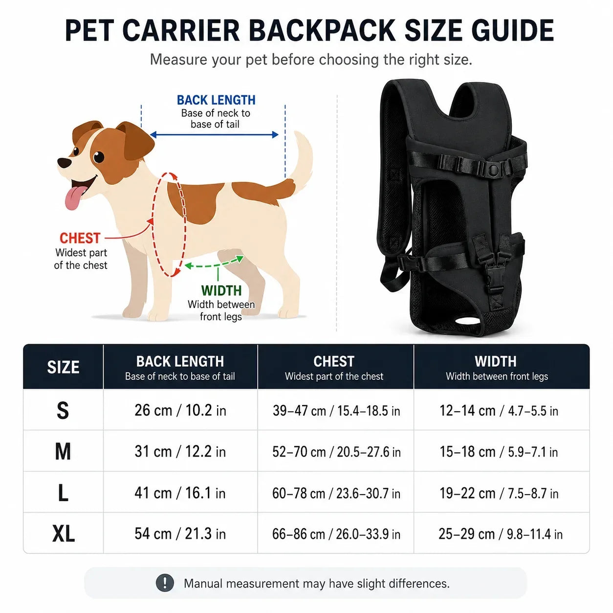 Pet Front Carrier Backpack Adjustable Hands Free Chest Bag Breathable Mesh Travel Tote For Small Medium Dogs Cats Outdoor Walk
