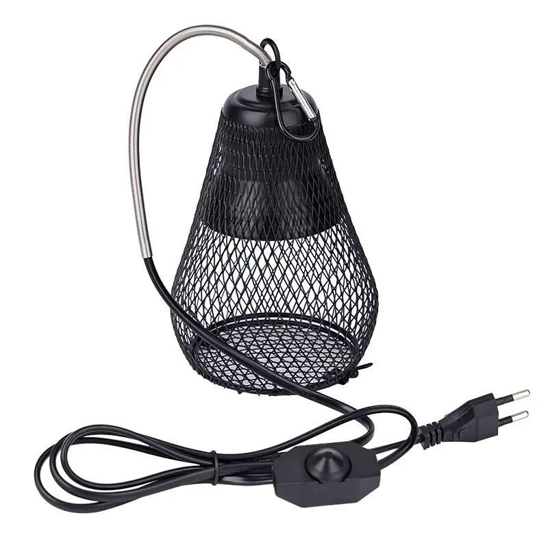 220V Pet Ceramic Heating Lamp Bulb Bird Heat Lamp Protective Cover Against Scalding No Light Emitting Heater for Reptile Poultry