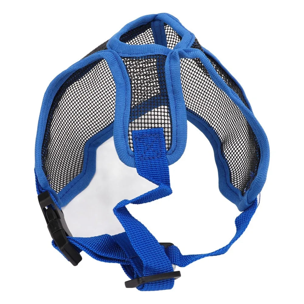 Pet Friendly Short Nose Fit Dog Muzzle Adjustable Breathable Short Snout Muzzle Flexible Lightweight Pug Muzzle Daily Walk