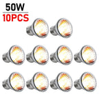 1/2/5/10PCS UVA +UVB Reptile Heating Light Bulb 25/50/75W Snake Turtle Pet Full Spectrum Basking UV Light Bulbs For Amphibians