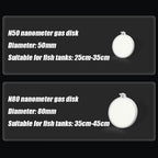 Disc Bubble Air Stone Diffuser (1pc, Aquarium Oxygen Aerator, Fine Bubble Disk)