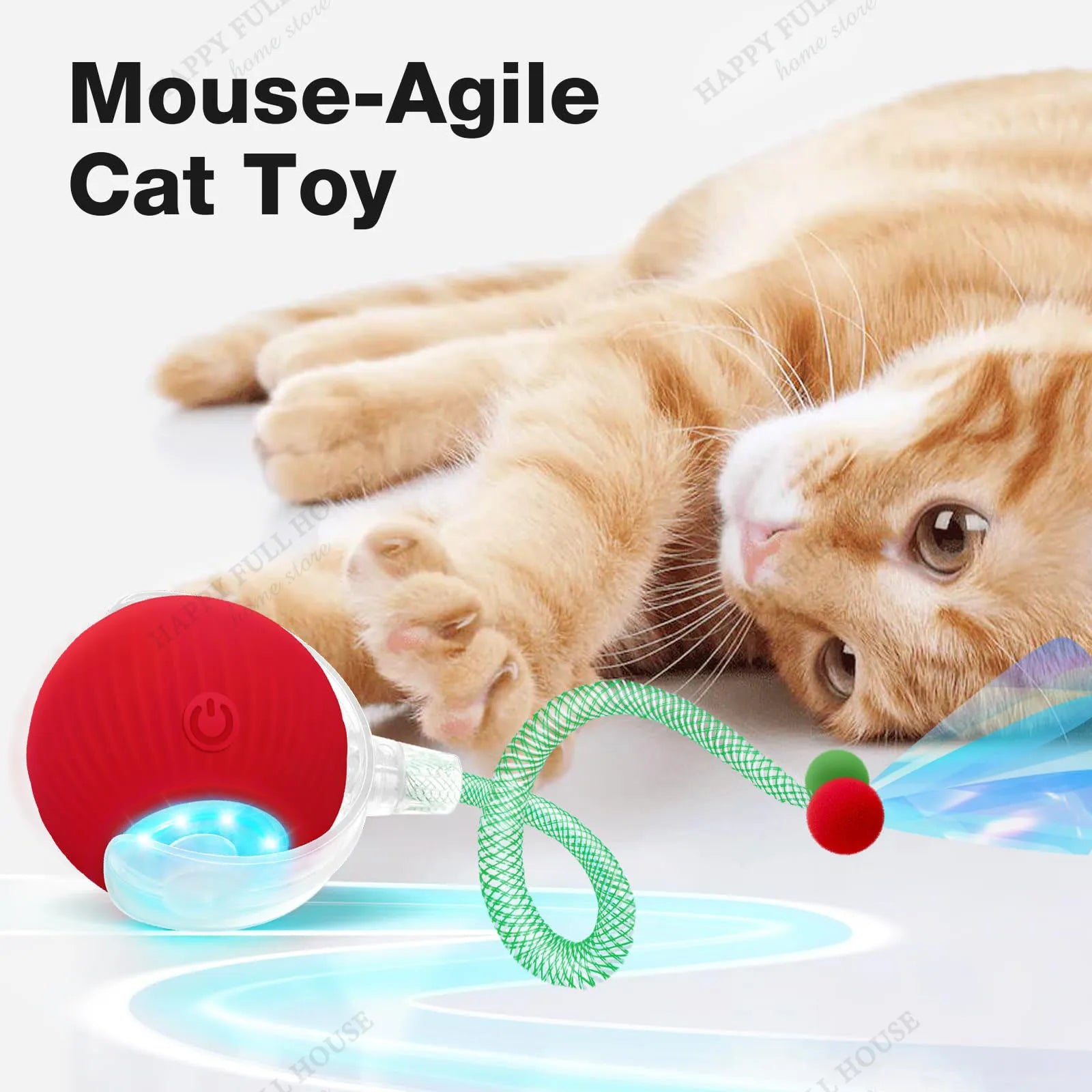 Automatic Interactive Cat Ball Toy (3 Play Modes)
