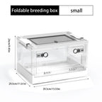 Foldable and Stackable Small Animal Terrarium, Suitable for Reptiles, Lizards, Geckos, Turtles, Hamsters, Chinchillas