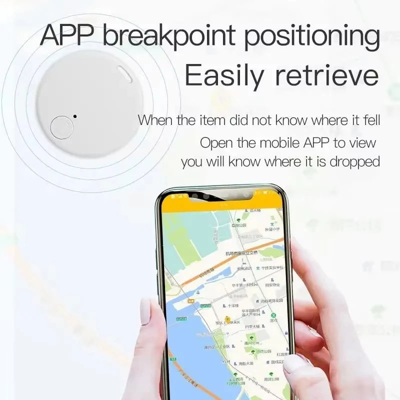 Mini Bluetooth GPS Smart Tag Anti-Loss Alarm - Wallet, Keychain & Pet Child Tracker Key Finder