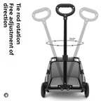 Small Pet Stroller Lightweight Foldable Travel Dog Cat Toy Breed Pet Stroller Trolley Bag for Pet Trolley for Dog Cross Border