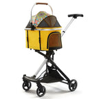 Pet Stroller for Small Dogs and Cats, Portable Foldable Dog Cart, Lightweight Retractable Pet Carrier, Easy Travel