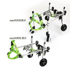 Metal 4-Wheel Dog Wheelchair for Disabled & Elderly Pets - Hind Leg Support Aid for Dogs & Cats