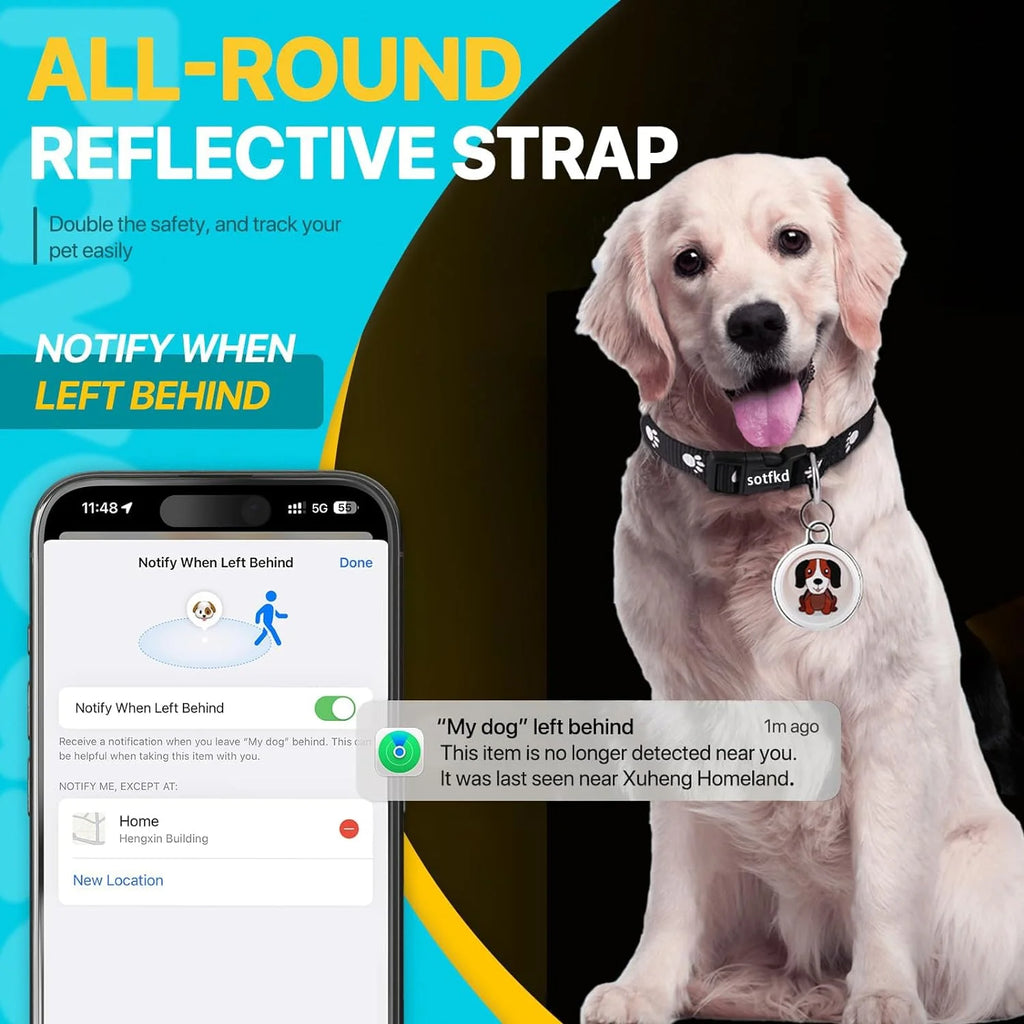 Long-Distance Mini Waterproof GPS Tracker Collar for Cats & Dogs - Smart Real-Time Pet Locator for Android & iOS