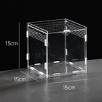 Durable Acrylic Reptile Habitat Anti-Escape Multiple Size Lizard Breeding Box Clear Arboreal Spider Feeding Case for Chameleon
