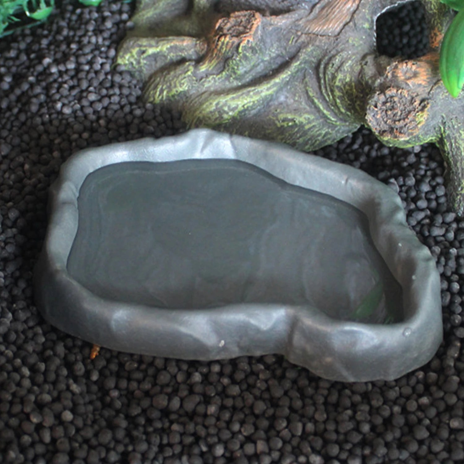 2pcs Pets Feeder Bowl Crawler Pet Feeder Basin Resin Non-toxic Food Water Pot Reptile Tortoise Scorpion Lizard Crab Bowl tool