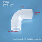Soft Silicone Aquarium Elbow Connector (Flexible Joint, Hard Tube Adapter, Filter Hose)