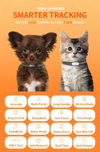 RF-V53 4G GPS Pet Locator for Dogs & Cats with Beidou Positioning - IP67 Waterproof, 900mAh Battery
