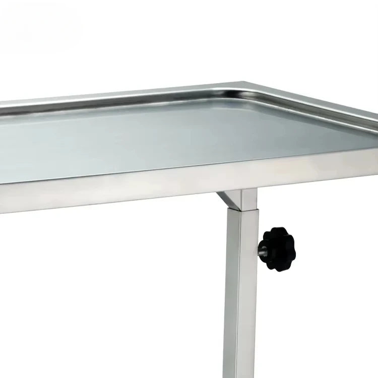High-Quality Pet Clinic Carrier Stainless Steel Medical Trolley Vet Hospital Operation Trolley Cart Stainless Steel Vet