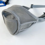 Breathable Dog Mesh Muzzle Adjustable Strap Anti Biting Anti Licking Mouth Cover Prevent Barking Pet Training Muzzle