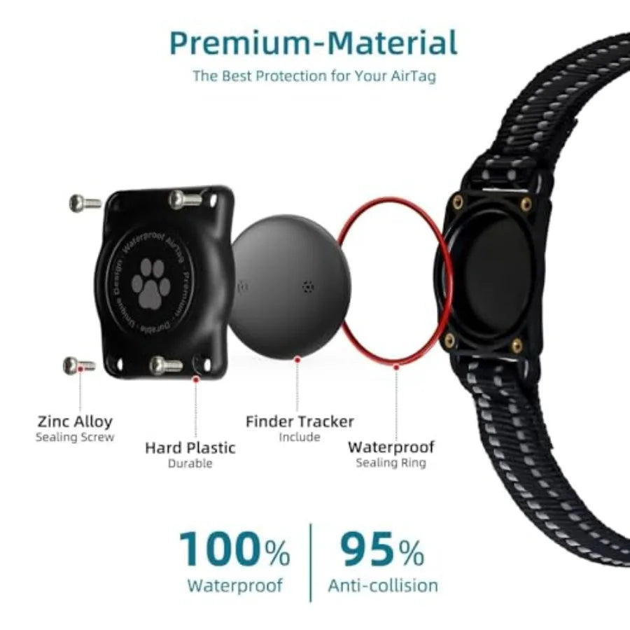 Mini GPS Pet Activity Tracker for Dogs & Cats - Apple Find My Compatible Anti-Loss Finder with No Monthly Fee
