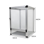 Reptile Terrarium Tall Landscape Ecological Tank Metal Mesh Door Breeding Cage Front Opening Reptile Rainforest Habitats