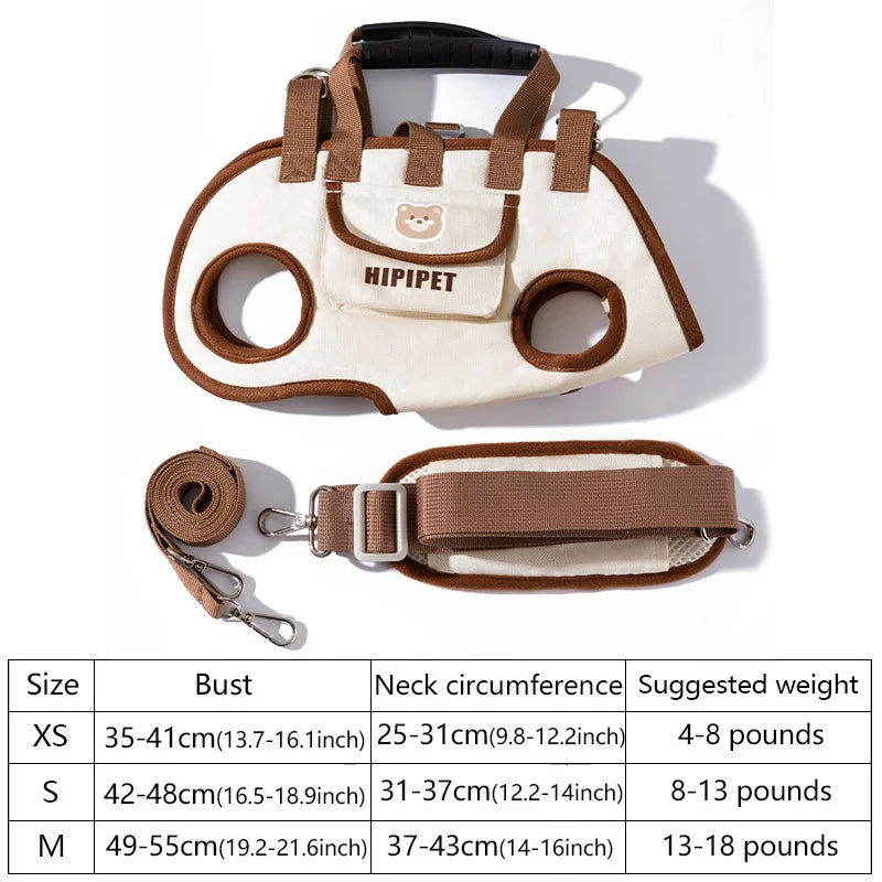 Portable Multi-Functional Dog Traction Backpack (Breathable, Easy Clean)