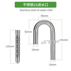 Stainless Steel Aquarium Filter Inlet & Outlet Tubes (Extendable, Anti-Fish Guard, Shrimp Safe)