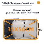 3-in-1 Folding Dog Stroller Pet Stroller 4 Wheel Foldable Pet Stroller with Detachable Carrier Storage for Small Dogs Cats
