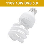 UVB 5.0 10.0 Reptile Heating Lamp 13W /26W UV Energy Saving Bulb Terrarium Basking Reptile Light Turtle Lizard Snake Lamps