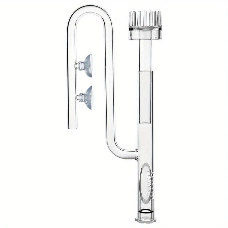 Glass Lily Pipe Inflow with Surface Skimmer (13mm/17mm, Aquarium Planted Tank Filter)