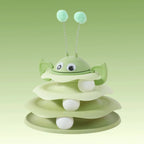 Little Bee Tumbler Turntable Cat Teaser Toy — Self-Righting Interactive Spinning Artifact