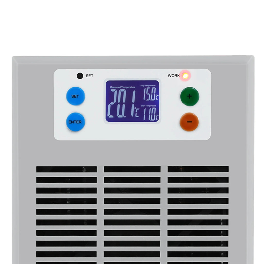 Aquarium Chiller & Heater Cooling Machine (100W, 30L Fish Tank, Dual Temperature Control)