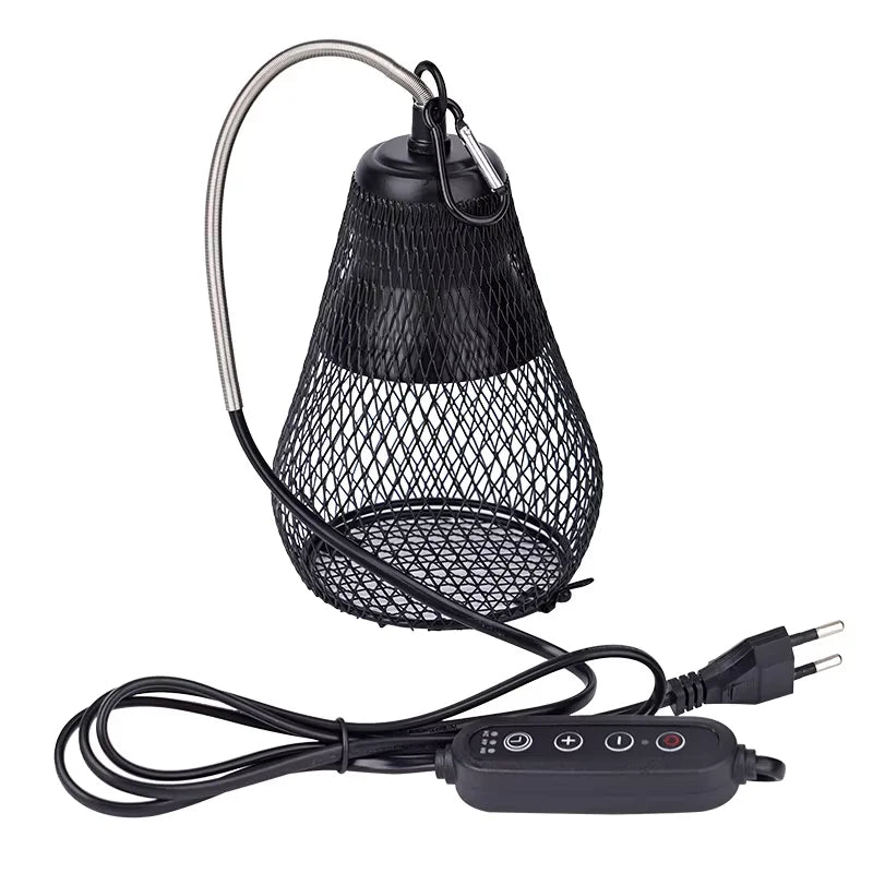 220V Pet Ceramic Heating Lamp Bulb Bird Heat Lamp Protective Cover Against Scalding No Light Emitting Heater for Reptile Poultry