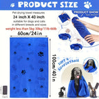 1/3pcs Quick-Dry Superabsorbent Microfiber Dog Towel- Fast-Drying,Soft & Durable with Paw Print & Bone Pattern for All Dog Sizes