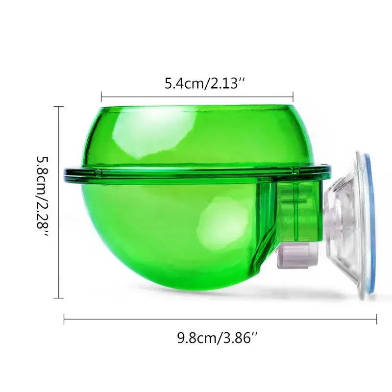 Reptile Feeding Bowl Clear Anti-escape Pet Bowl Insect Worm Food Container Lizard Gecko Chameleon Reptile Small Pet Water Bowl