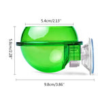 Reptile Feeding Bowl Clear Anti-escape Pet Bowl Insect Worm Food Container Lizard Gecko Chameleon Reptile Small Pet Water Bowl