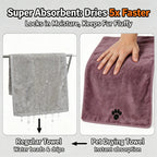 Extra Large Pet Bath Towel Super Absorbent Microfiber Quick Dry Soft Washcloth for Dogs Cats Durable Non-Fading Easy to Clean