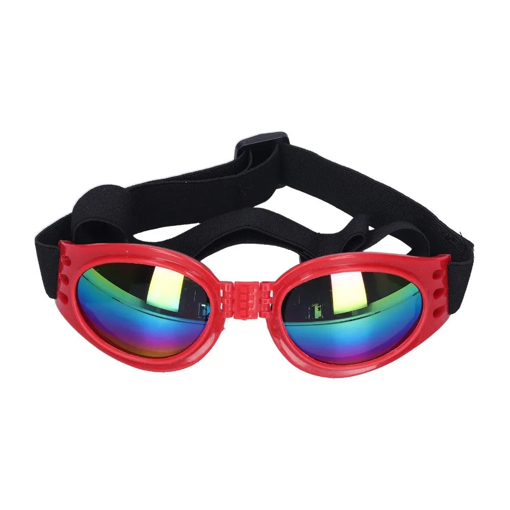 Foldable Dog Sun Goggles (UV Protection, Windproof, Adjustable)